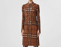 Burberry - Pleated Button-down Shirt Dress