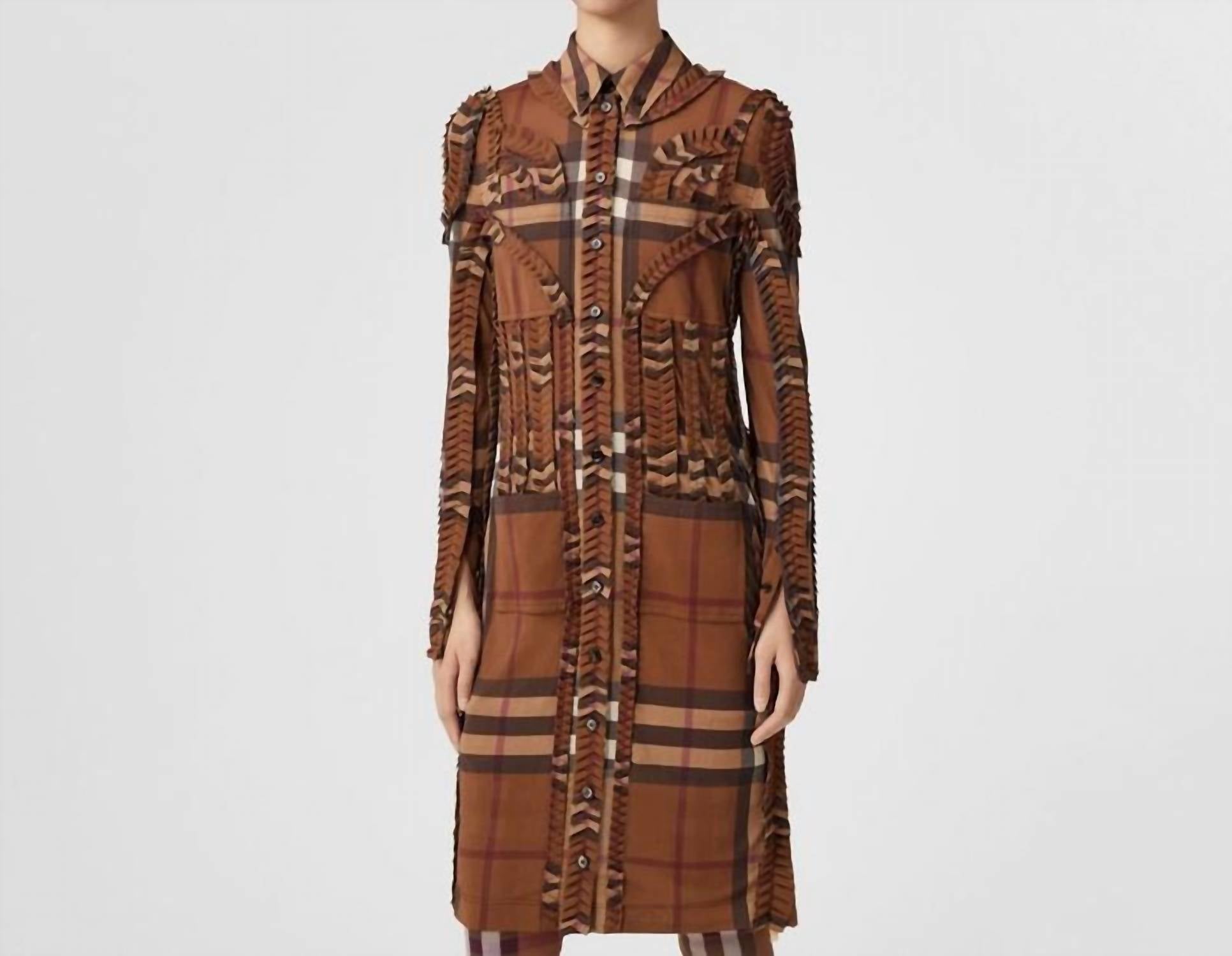 Burberry - Pleated Button-down Shirt Dress