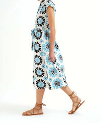 Compania Fantastica - Lapel Collar Midi Dress