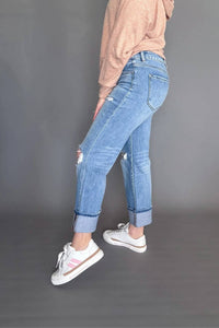 Risen - Lili Mid-rise Straight Crop Jeans