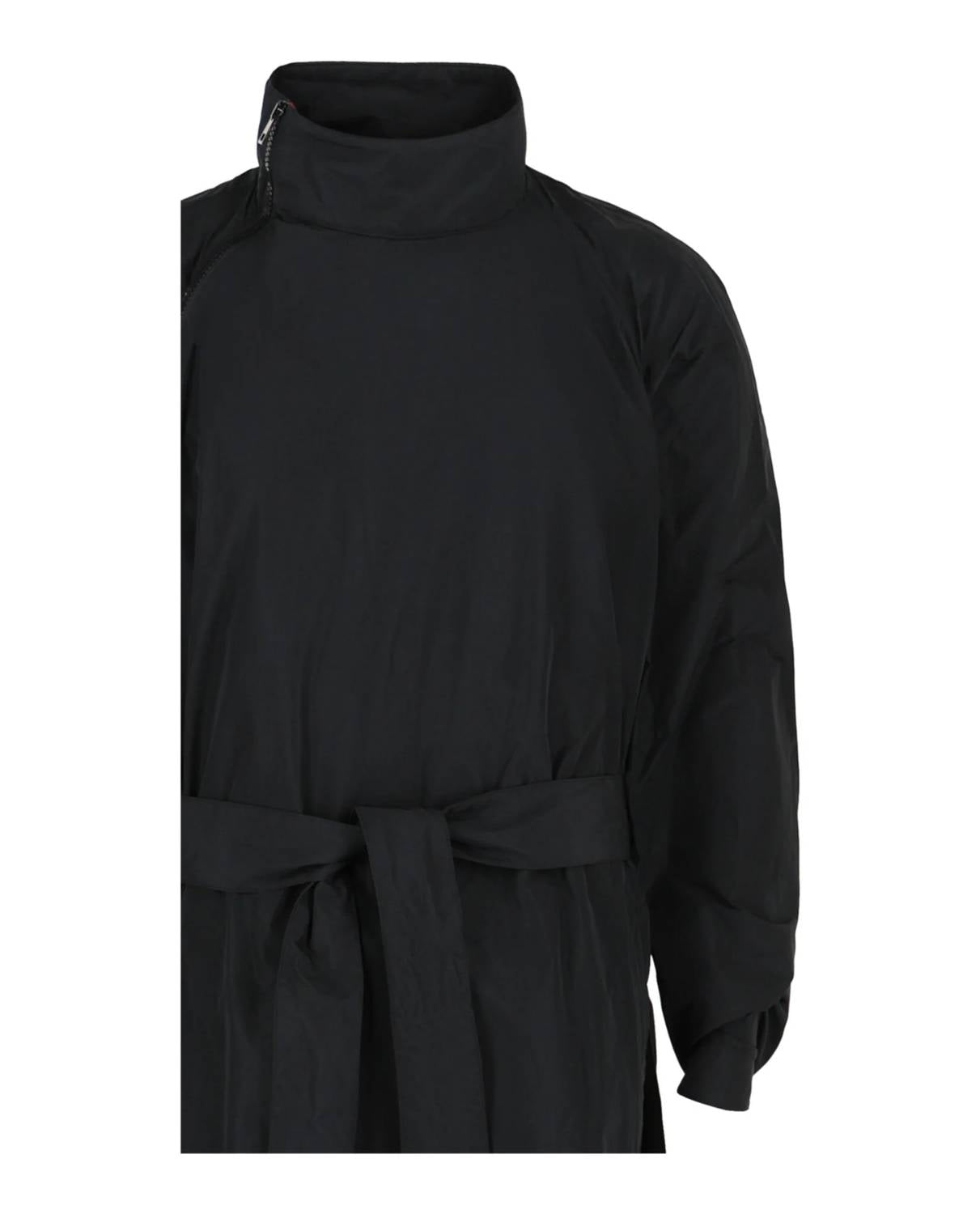 Salvatore Ferragamo - Men's Asymmetrical Zip-detail Belted Trench Coat