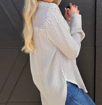 Blu Pepper - Striped Button Down Shirt