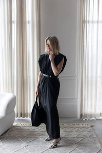 Alysi - Long Poplin Maxi Dress
