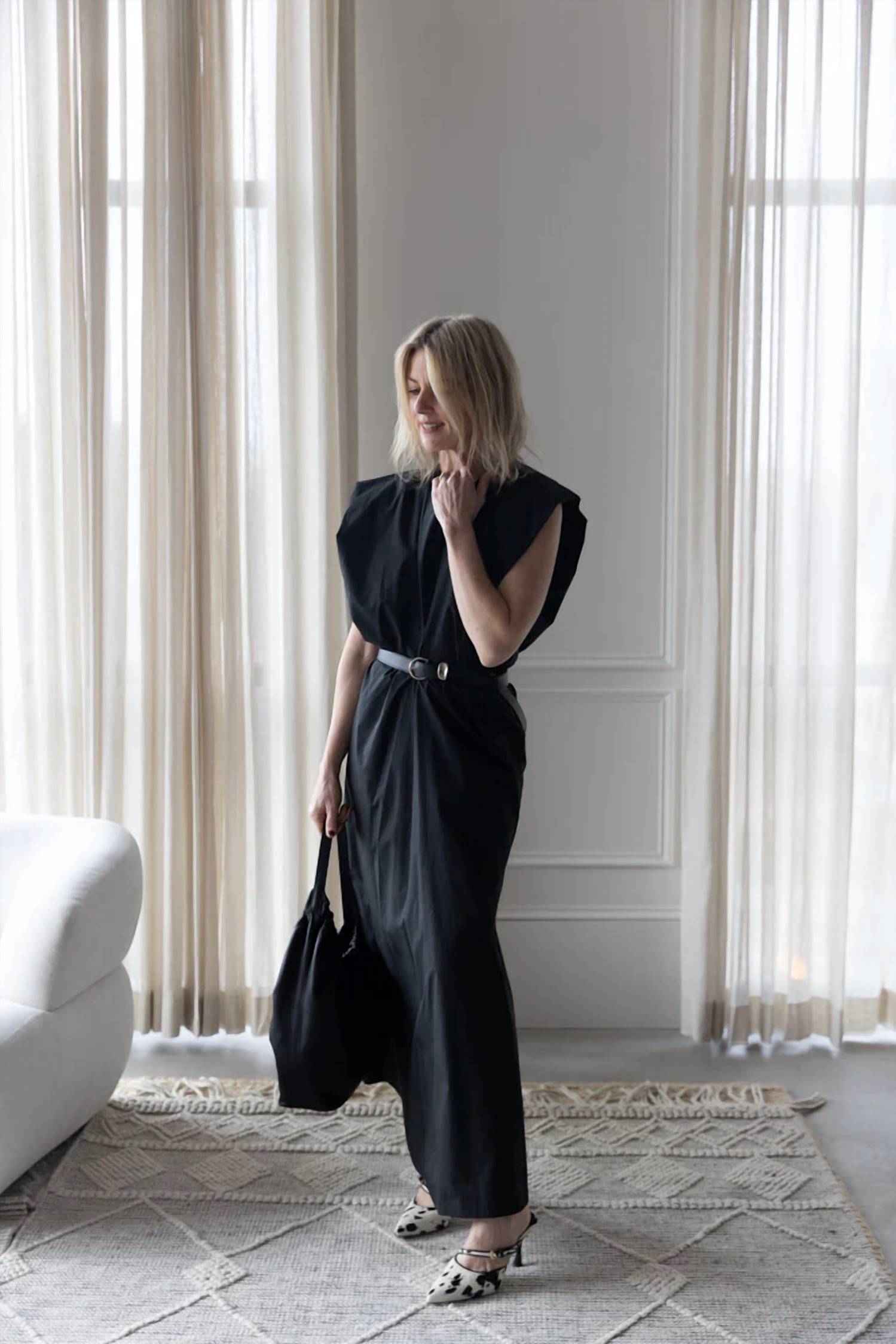 Alysi - Long Poplin Maxi Dress