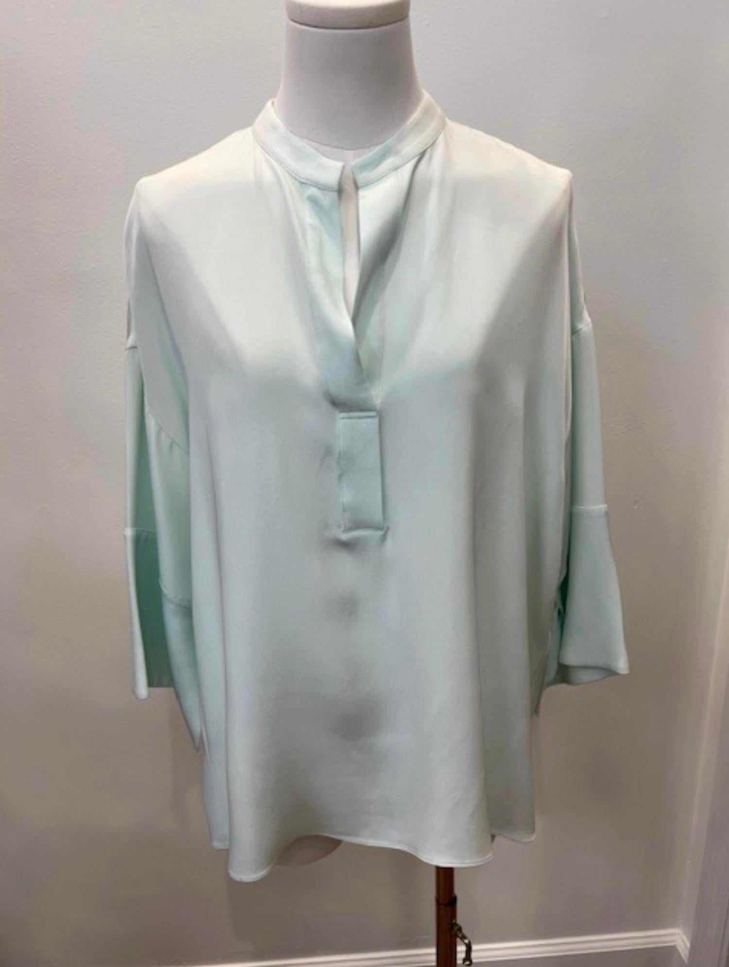 DiOMi Women's Casual Blouse in seafoam 1 - women's blouse