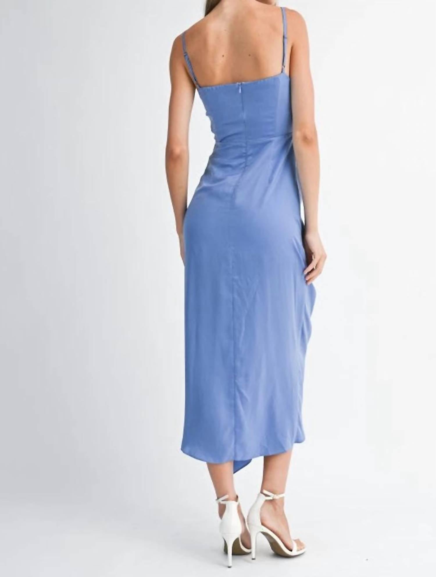 Mable - Elise Satin Midi Dress