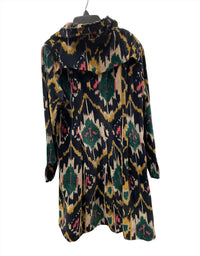 Paperlace - Women's Ikat Velvet Knee Length Jacket