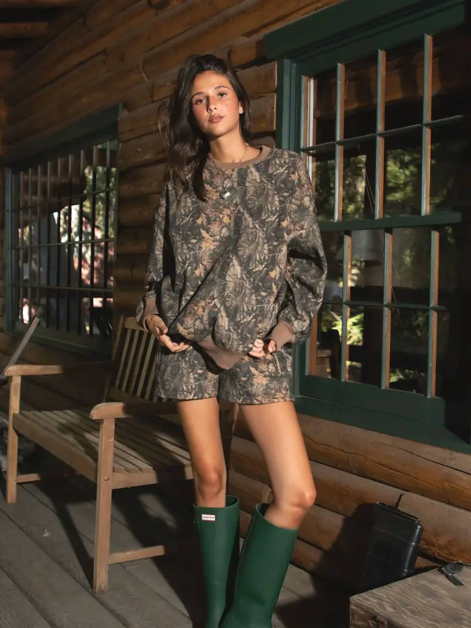 Tic Toc - Bayou Woodland Camo Lounge Fleece Sweatshirt
