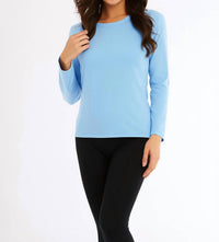 Angel Apparel - Long Sleeve Scoop Neck Top