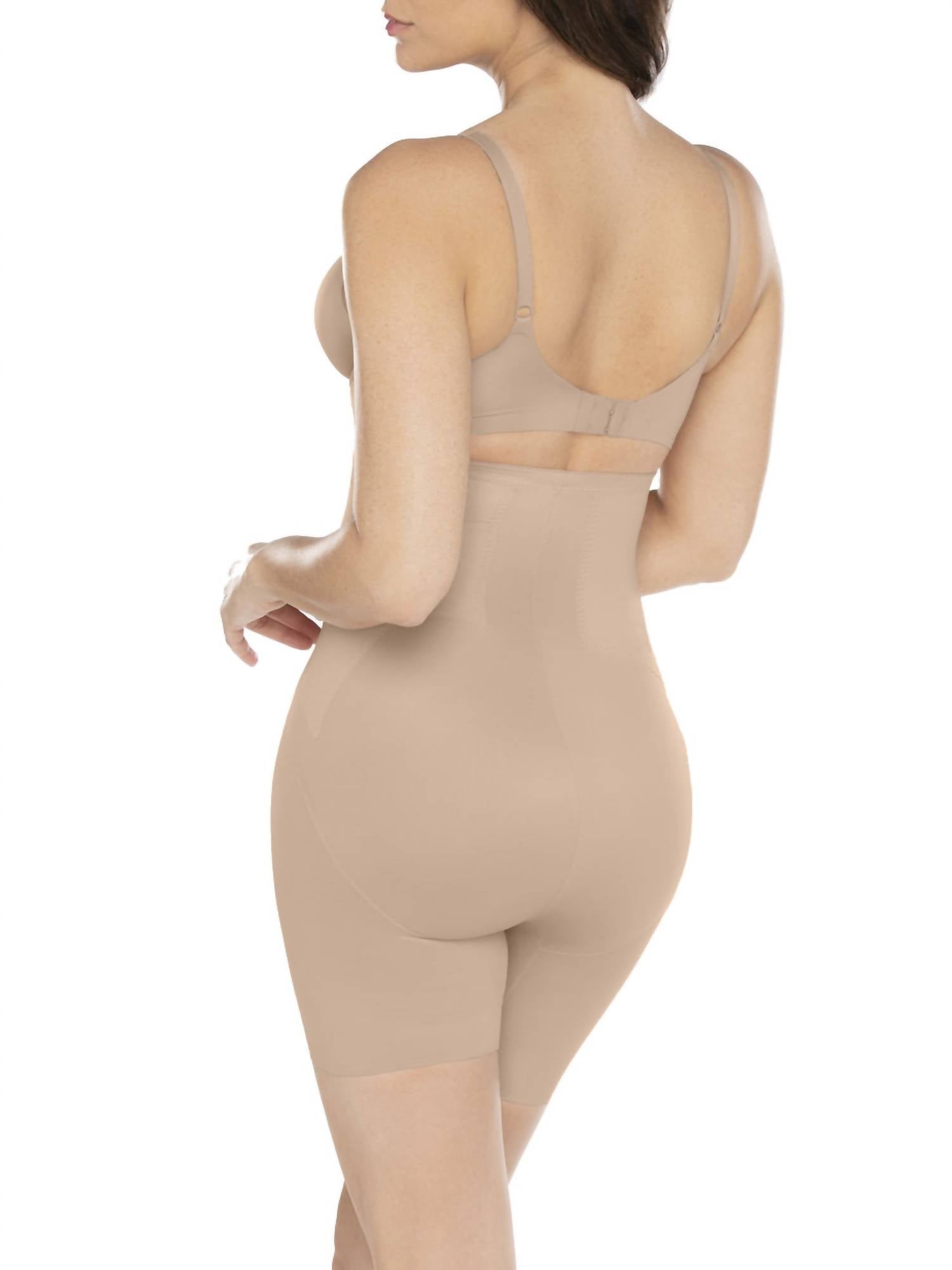 Miraclesuit Flexible Fit High-waist Thigh Slimmer in stucco - women's intimate - detail view