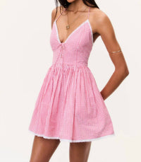 Loveshackfancy - Khloe Cotton Gingham Mini Dress