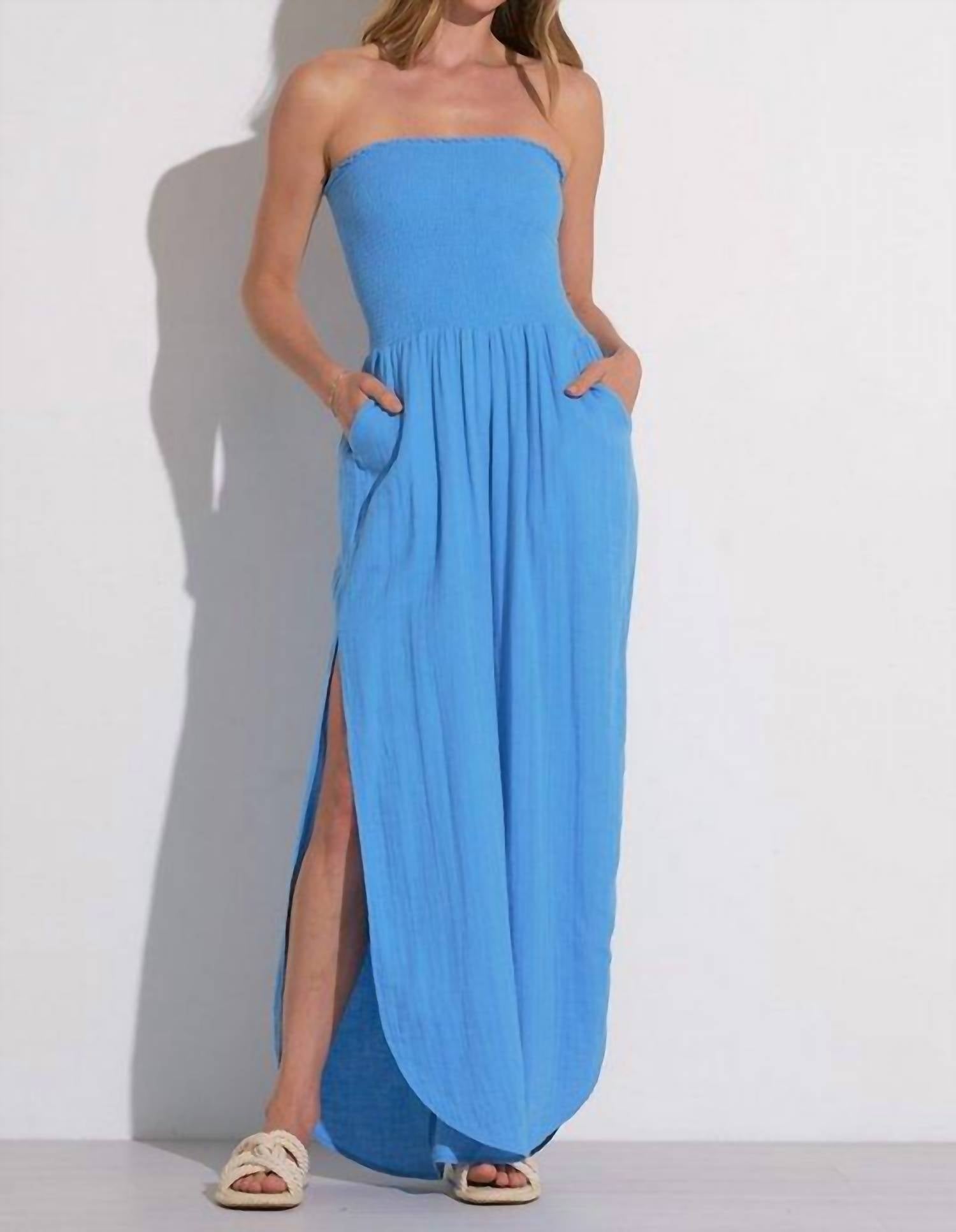 Elan - Strapless Smock Jumpsuit