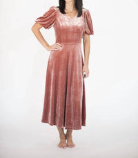 Tea N Rose - Brinklie Velvet Dress