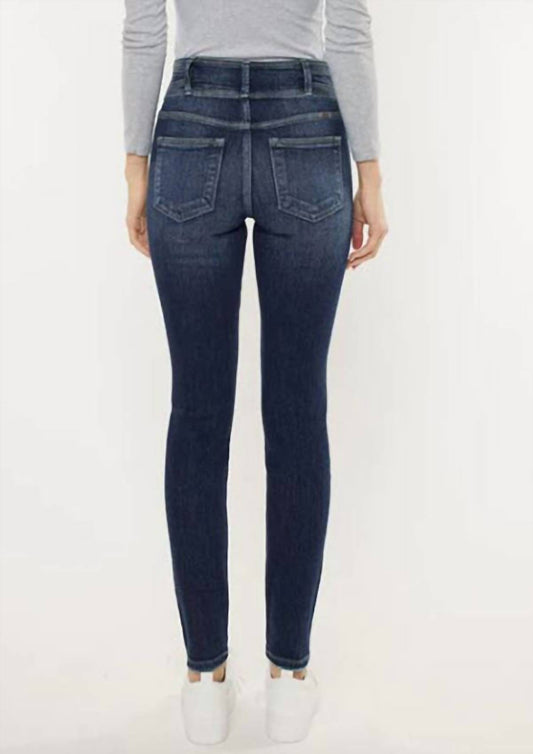 Kancan - High Rise Double Button Skinny Jean