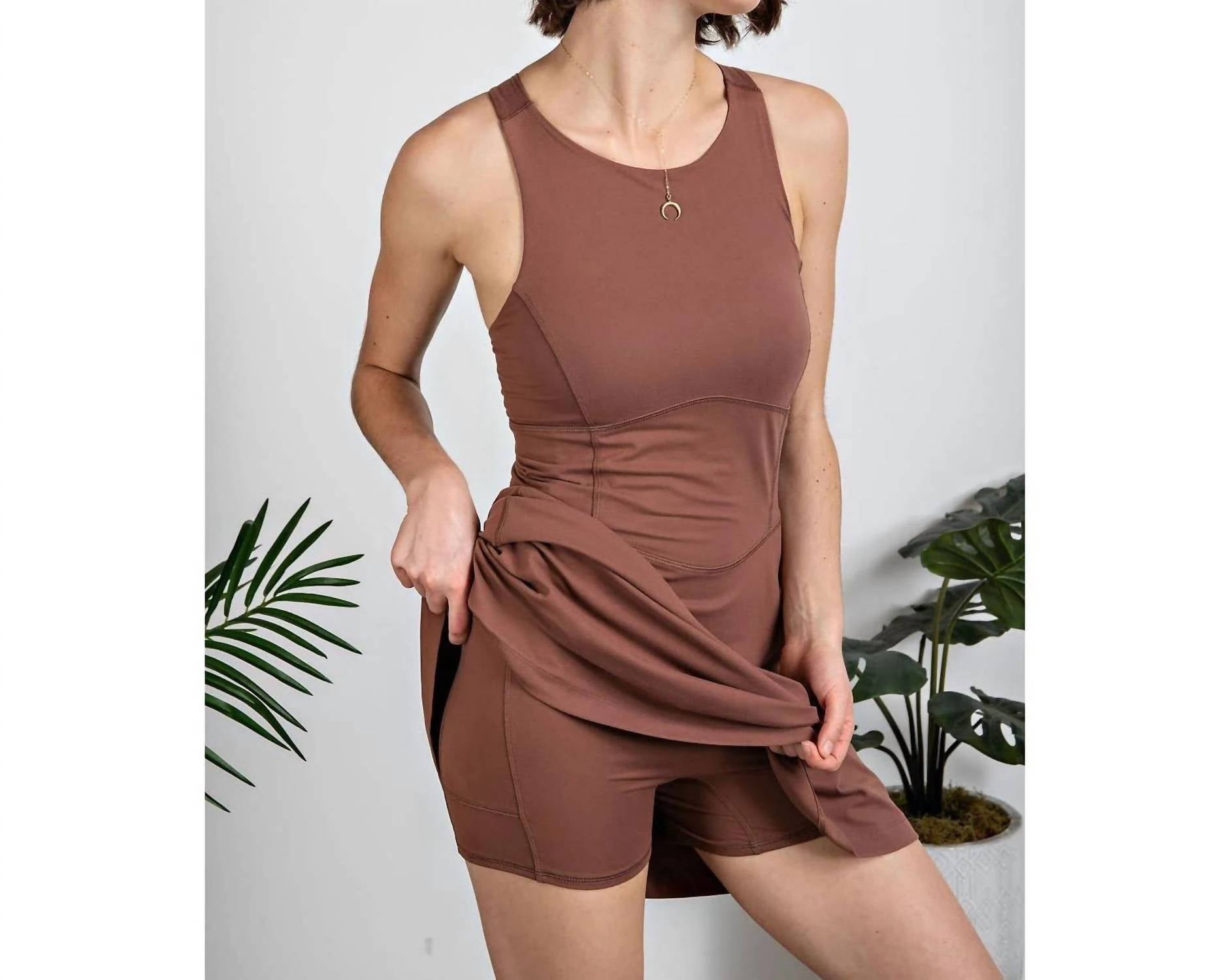 Rae Mode - Buttersoft Active Dress with Built-in Shorts