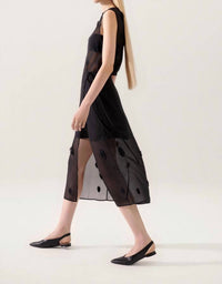 Silk Laundry - Feather Wrap Skirt