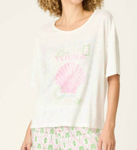 Pj Salvage - Playful Prints Bon Voyage Short Sleeve Tee