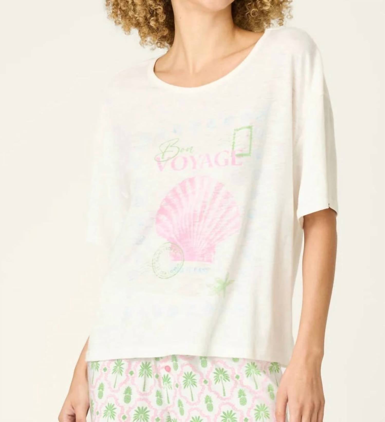 Pj Salvage - Playful Prints Bon Voyage Short Sleeve Tee