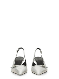 Aeyde Women's Saba Slingback Pumps in silver - women's heels - alternate view