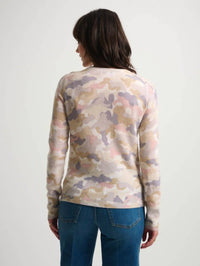 White + Warren - Cashmere Camo Waffle Henley Tee