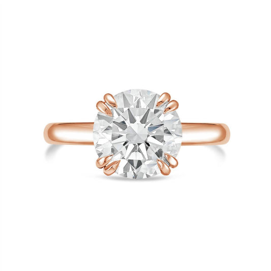 Diana M Jewels - Lab-grown Round-cut 3.00 Ct Diamond Solitaire Ring In Split Claw Setting