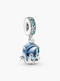 Pandora - Murano Glass Cute Octopus Dangle Charm