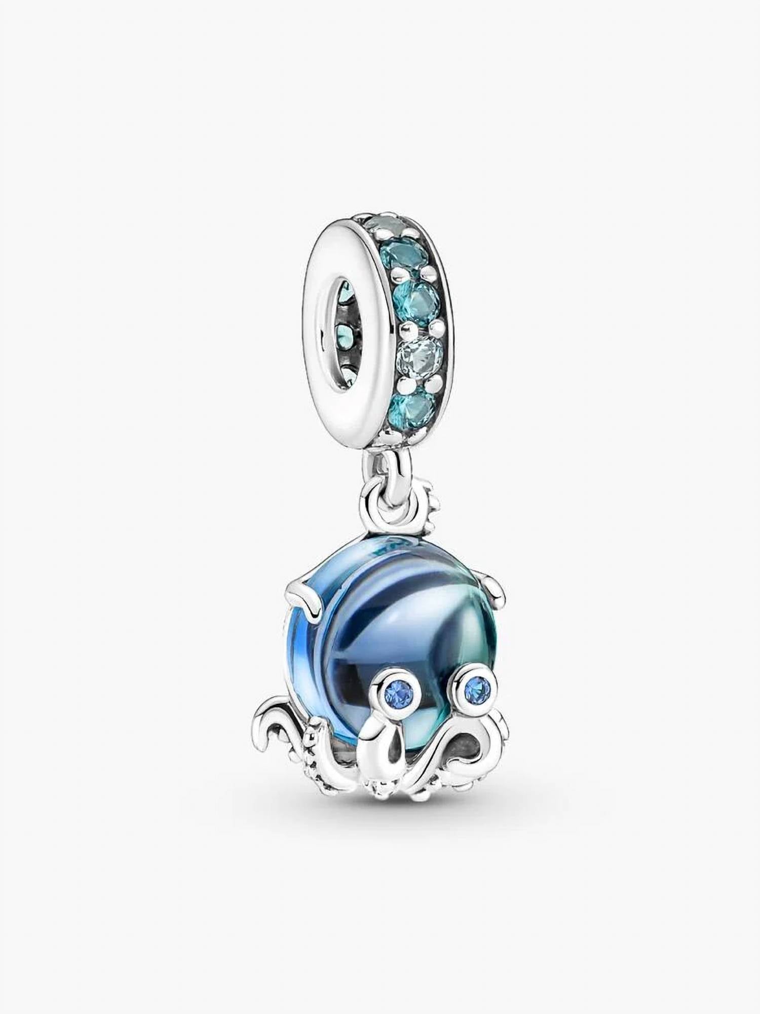 Pandora - Murano Glass Cute Octopus Dangle Charm