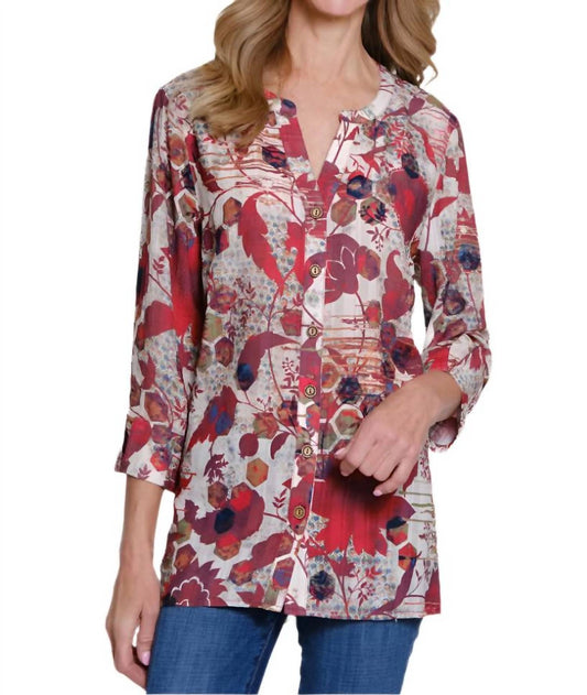 Multiples - 3/4 Sleeve Hi-low Top