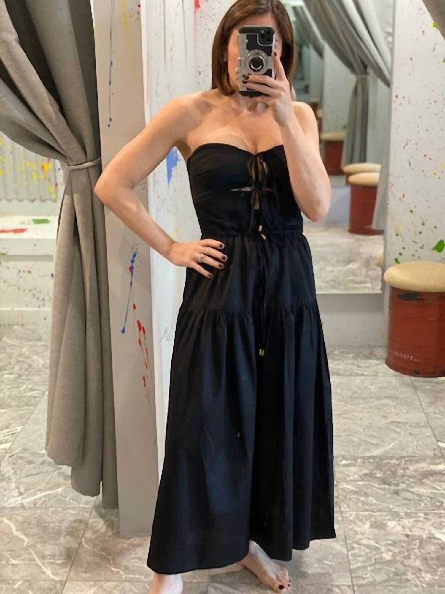 Karina Grimaldi - Strapless Maxi Dress