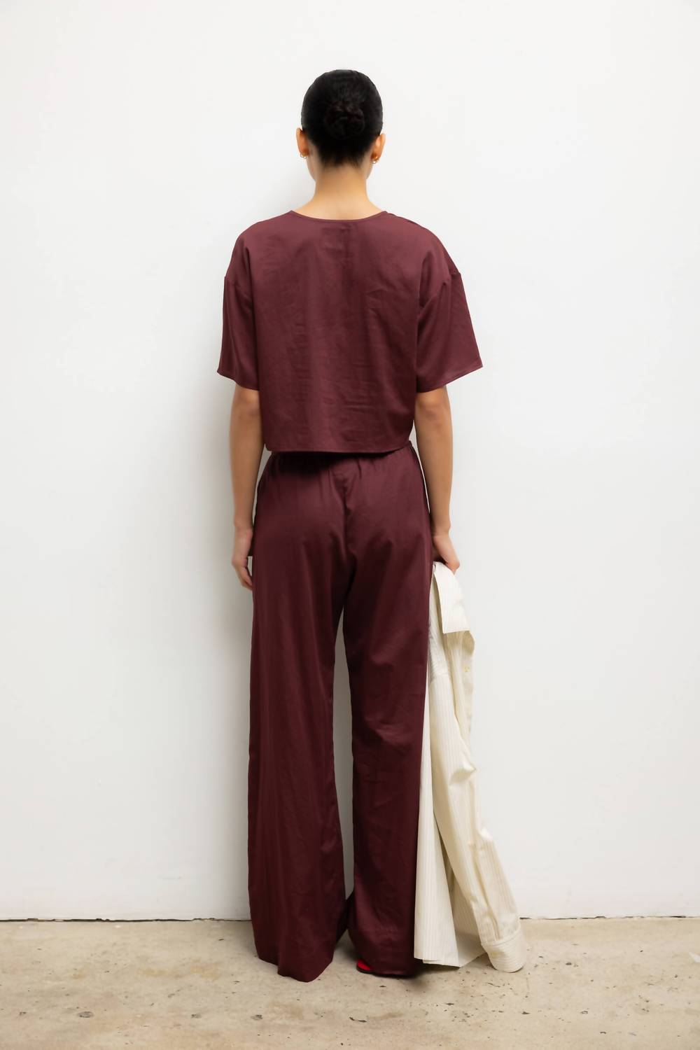 Leset - Yoko Short Sleeve Tie Top