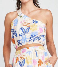 Self Contrast - Nala Single Shoulder Tank Top