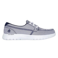 Skechers Women's On The Go Flex Shoes in navy white - women's flats