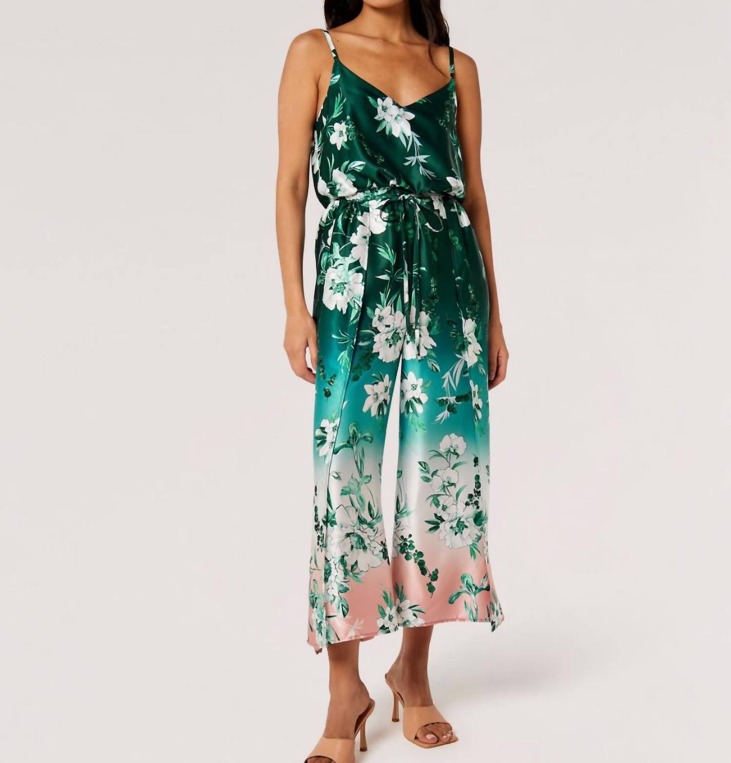 Apricot - Floral Ombre Midi Dress