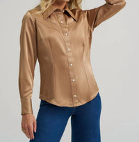 Wrangler - Lainey Wilson Glam Satin Western Snap Shirt