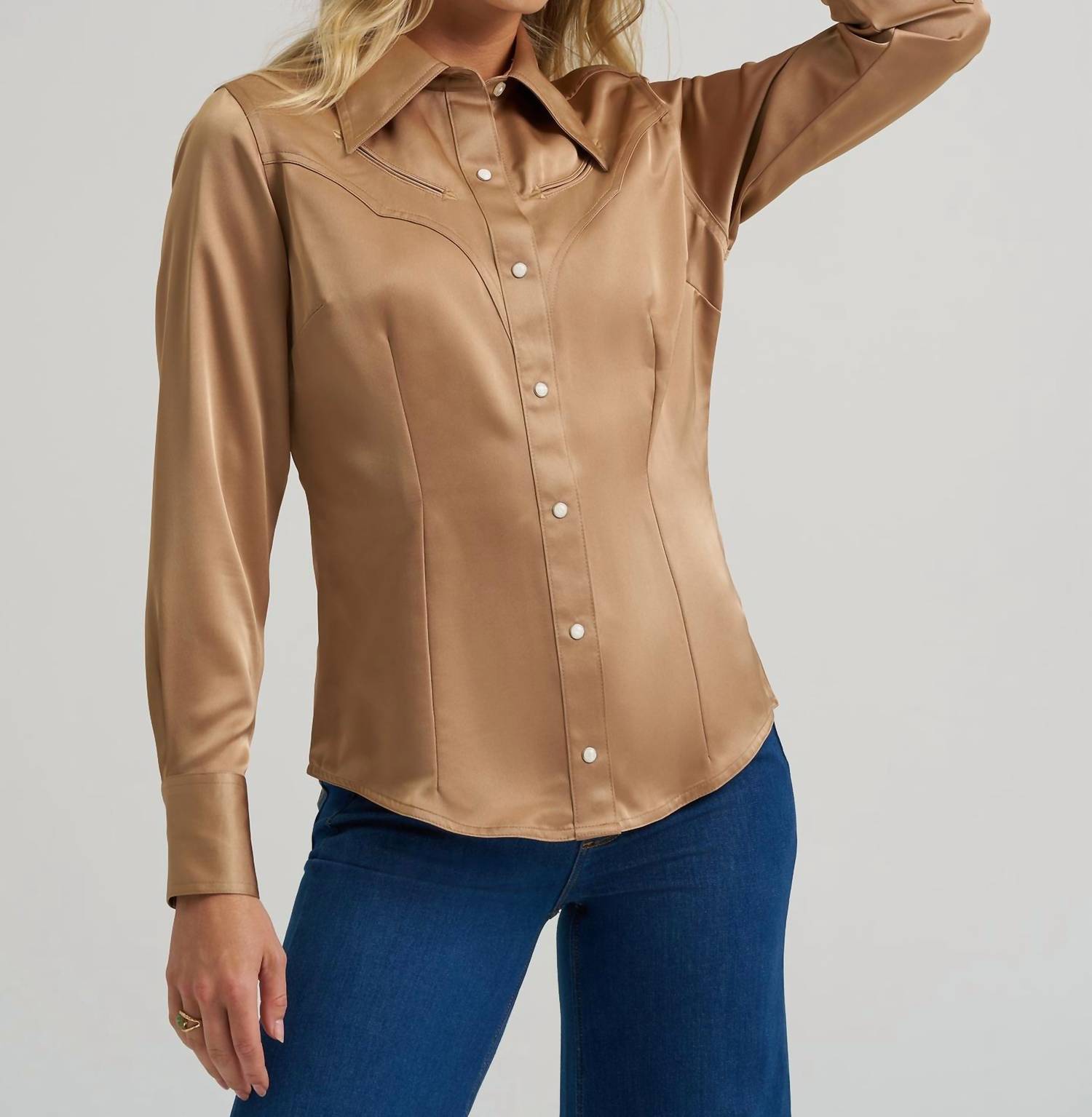 Wrangler - Lainey Wilson Glam Satin Western Snap Shirt