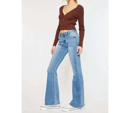 Kancan - Mid Rise Flare Jeans