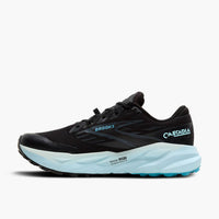 BROOKS Women's Cascadia 19 Gtx Running Shoes in black ebony blueflower - women's shoe - detail view