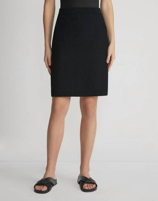 Lafayette 148 - Block Mesh Stitch Skirt