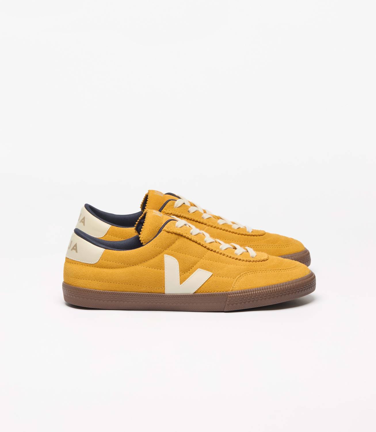 VEJA Men's Panenka Suede Sneakers in yellow - men's sneaker