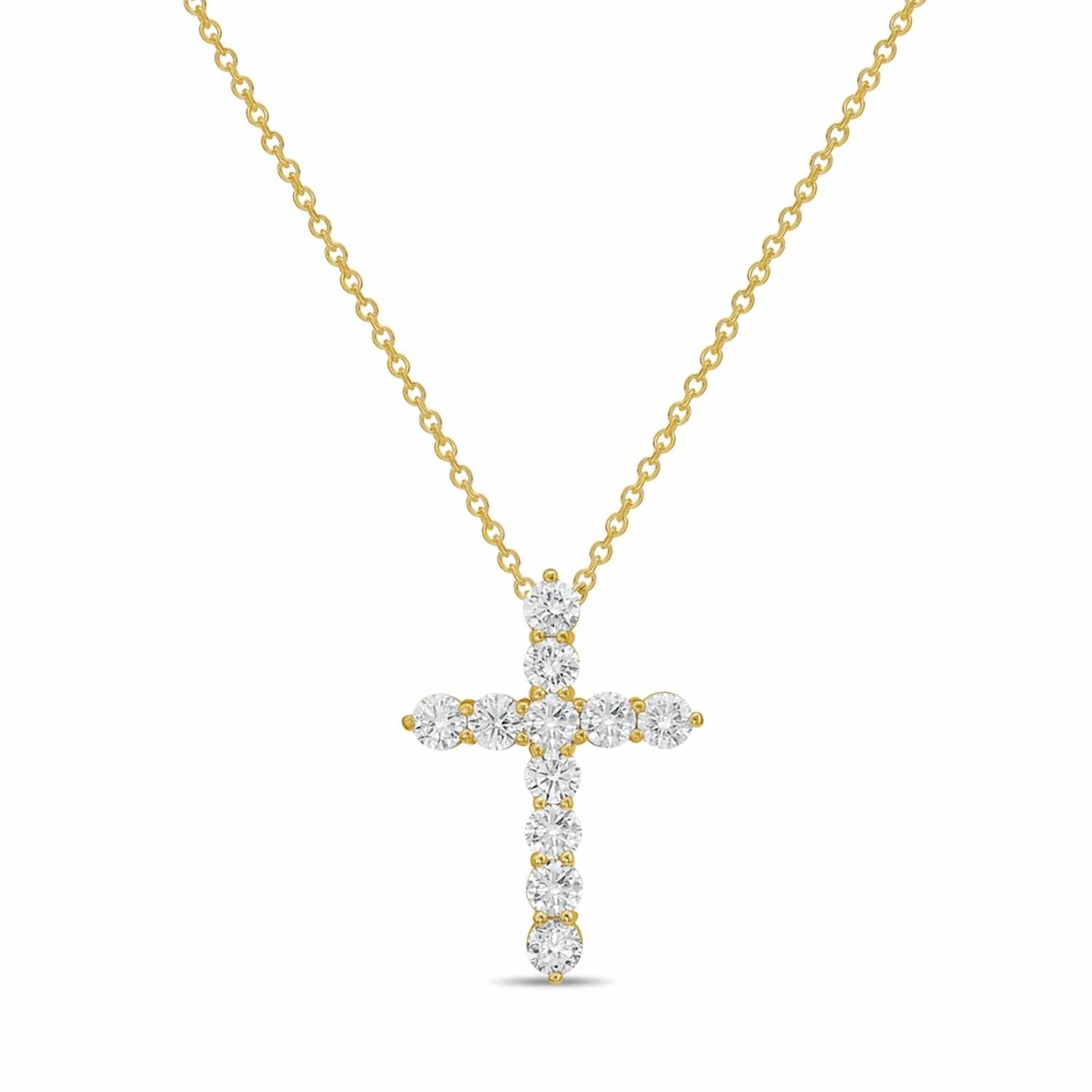 Diana M Jewels - Women's Round Lab-Grown Diamond Pendant Necklace (1.50 Ct) - Petite