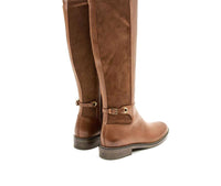 COLE HAAN Women's Parker Grand Stretch Knee High Boot in cherry mahogany - women's shoe - alternate view