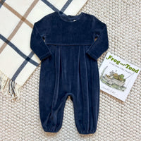The Beaufort Bonnet Company - Boy's Long Sleeve Bradford Velour Romper
