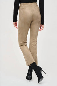 Joseph Ribkoff - Scuba Suede High Waist Slim Flared Pants