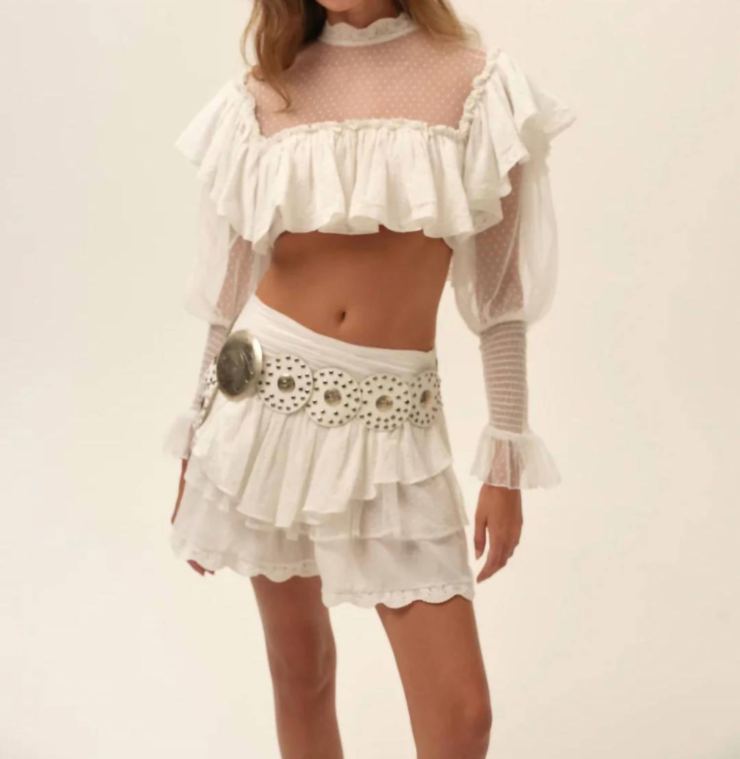 For Love & Lemons - Beckett Mini Skirt
