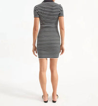 Veronica Beard - Bailey Striped Polo Dress