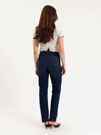 Daze - Smarty High Rise Slim Straight Jeans