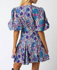 Olivaceous - Diya Floral Dress