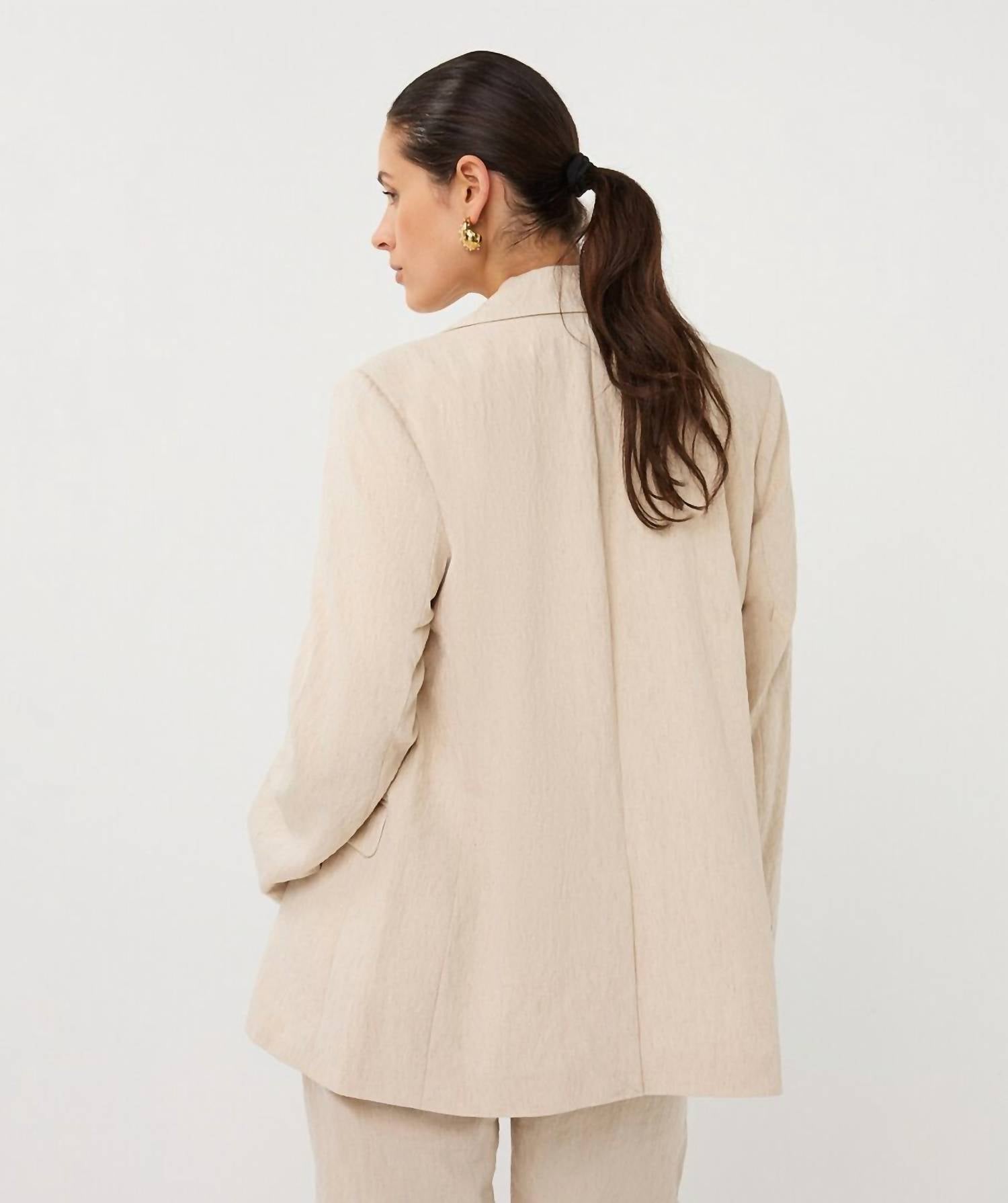 Esqualo - Oversized Linen Blazer
