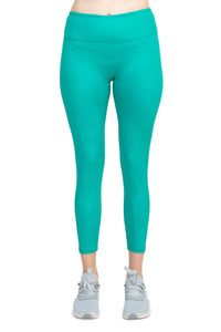 Ac-Tiv-Ology - Mid Waist Banded High Shine 7/8 Interlock Legging