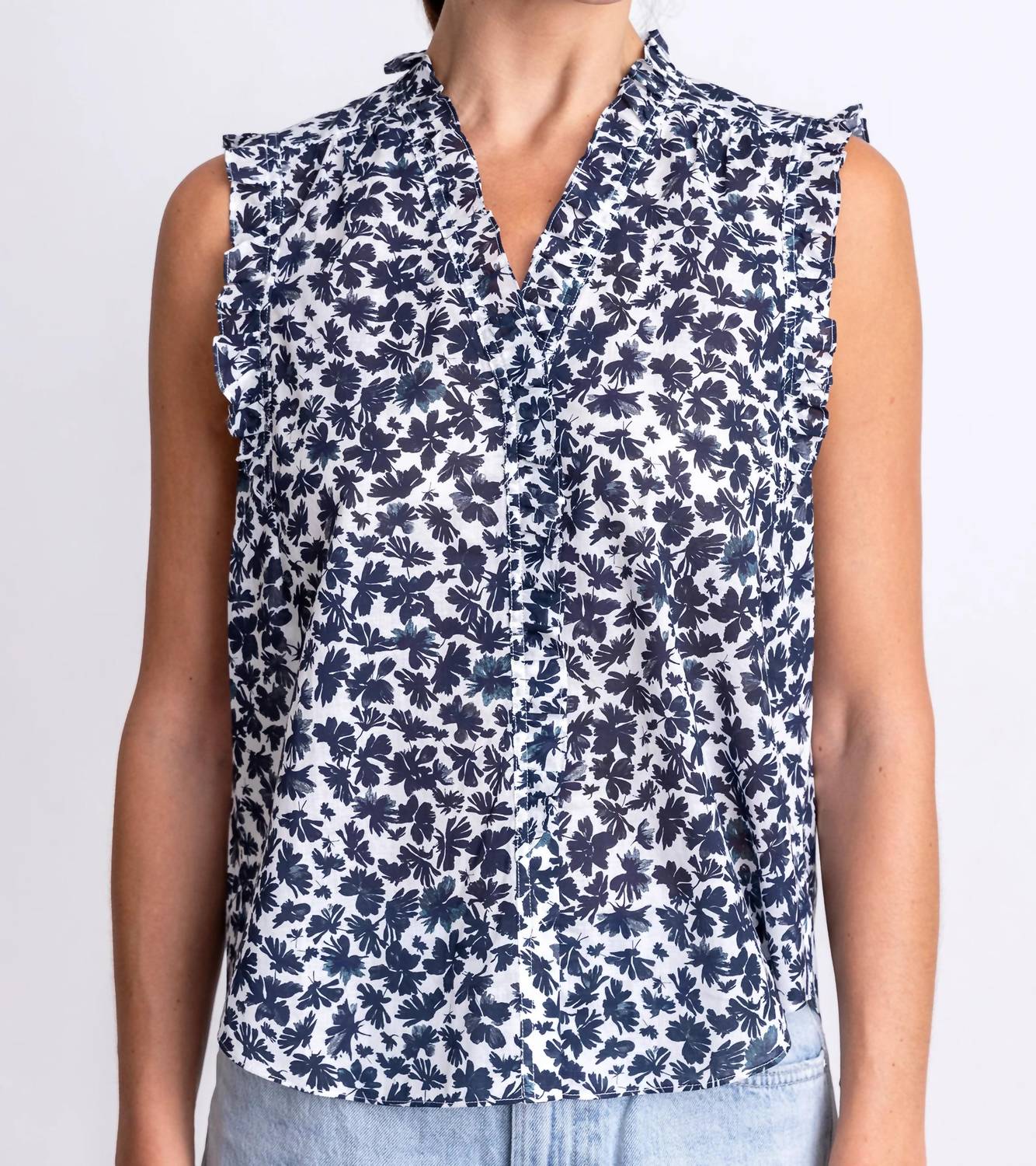 Go By Go Silk - Ruffle Me Up Blouse